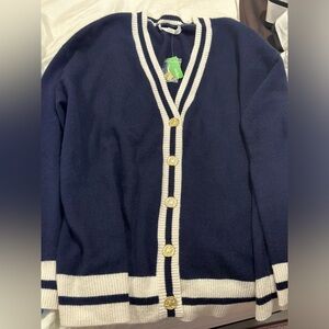 Aqua cashmere cardigan